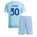 Juventus Jonathan David #30 Bortedraktsett Barn 2025-26 Kortermet (+ Korte bukser)